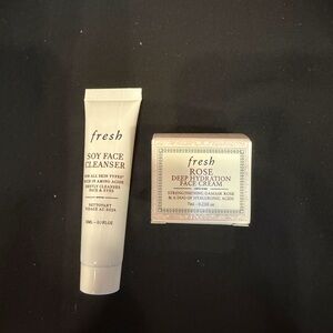 Fresh Soy Face Cleanser and Rose Face Cream mini Set